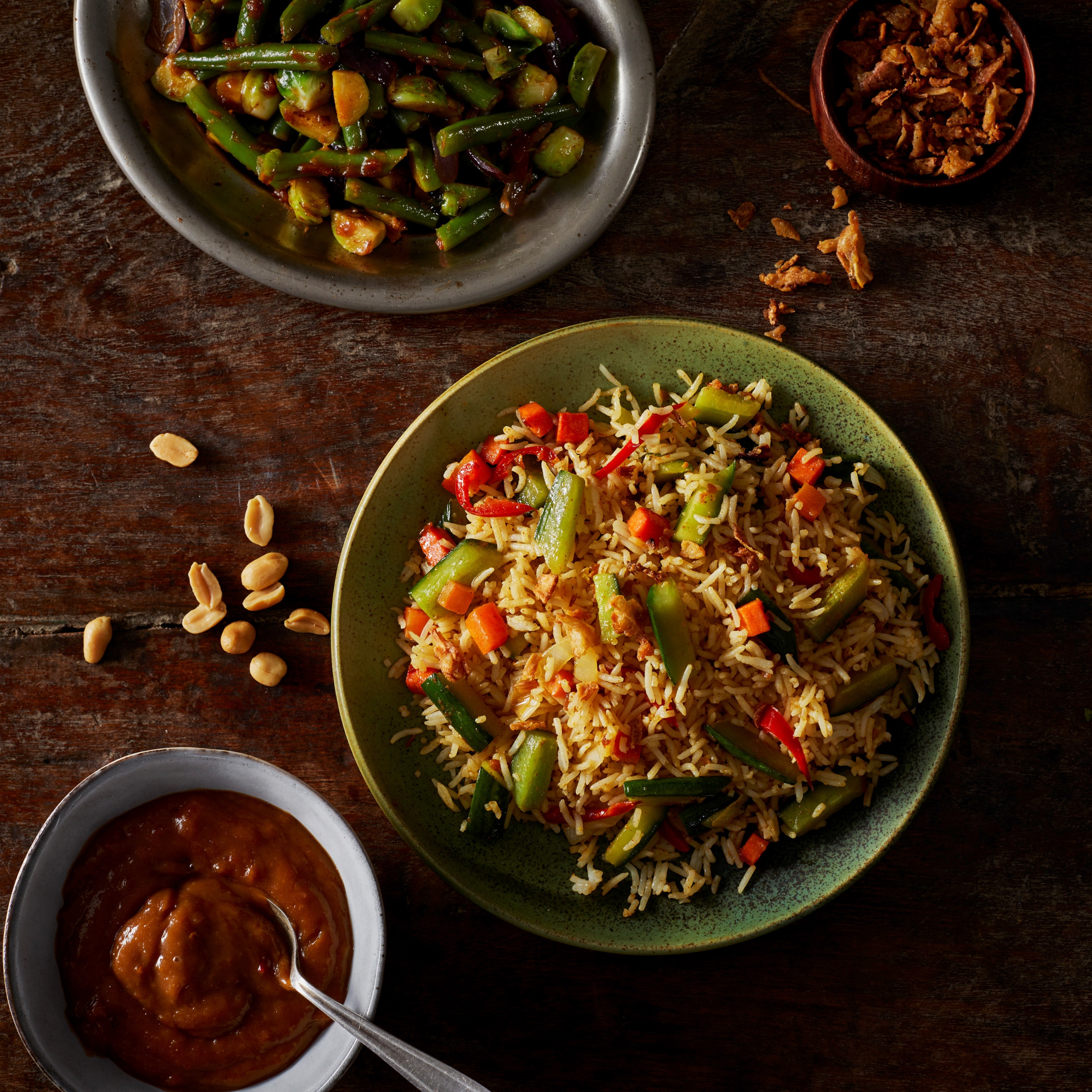 JPEG - dish shot nasi and bijgerecht - nasi komkommer